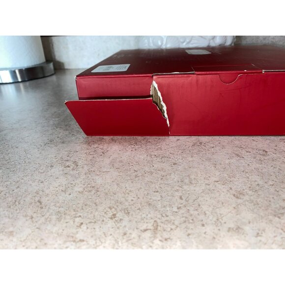 Lenox Holly Scroll Dinner Plates Set Of 4 Red Rim Christmas 897627 - Picture 12 of 12